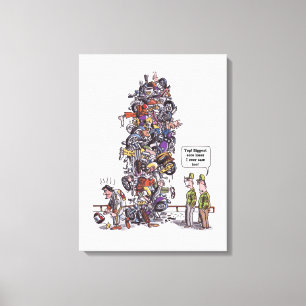 Grootste witte dovasafdruk van Loser Canvas Afdruk