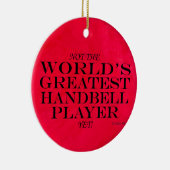 Grootste zakbelspeler, maar keramische versiering keramisch ornament (Rechts)