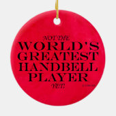 Grootste zakbelspeler, maar keramische versiering keramisch ornament (Achterkant)