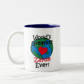 Grootste Zayde Hart ter Wereld Tweekleurige Koffiemok (Links)