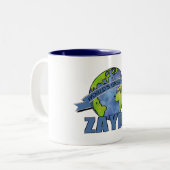 Grootste Zayde ter Wereld Tweekleurige Koffiemok (Voorkant links)