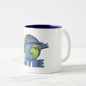 Grootste Zayde ter Wereld Tweekleurige Koffiemok (Voorkant rechts)