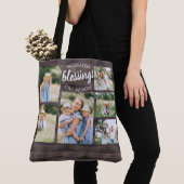 Grootste zegels mam Citaat 6 Foto Rustic Brown Tote Bag (Dichtbij)