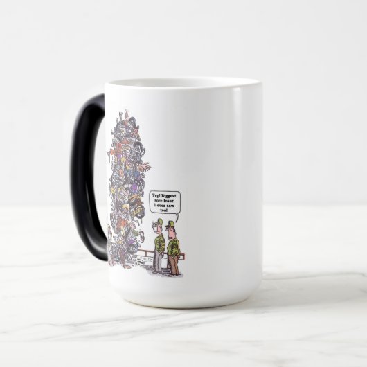 Grootste zere loser morphing koffie mok (Voorkant links)