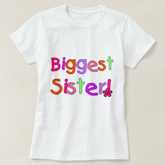 Grootste zuster T-shirts en cadeautjes (Design voorkant)
