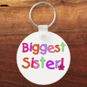 Grootste zuster T-shirts en cadeautjes Sleutelhanger (Voorkant)