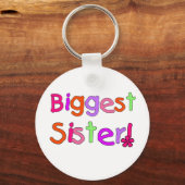 Grootste zuster T-shirts en cadeautjes Sleutelhanger (Voorkant)