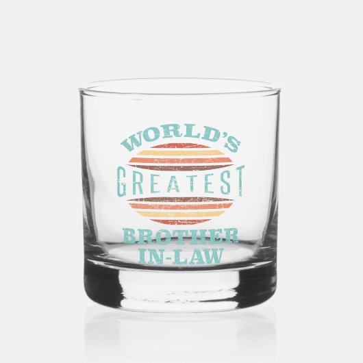 Grootste zwager ter wereld whisky glas (Voorkant)
