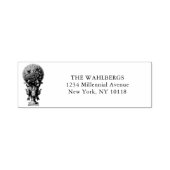 Grootstedelijke Topiary Urn en Retouradres Bow Zelfinktende Stempel (Design)