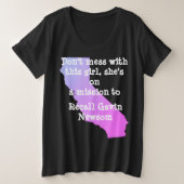 Grootte 1x tot 4x grote maat t-shirt (Design voorkant)