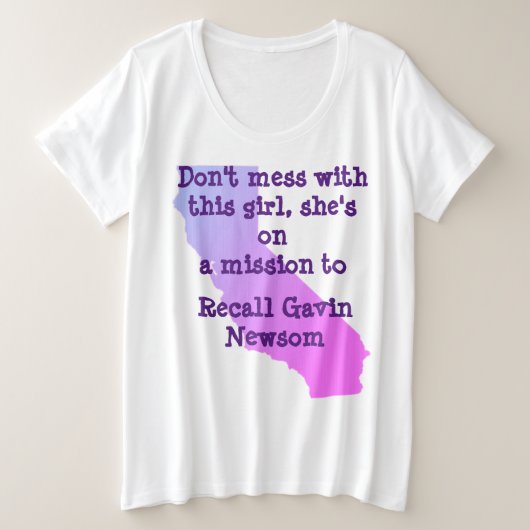 Grootte 1x tot 4x plus grootte T-Shirt (Design voorkant)