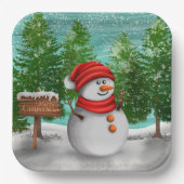 Grootte: 9-inch papieren Borden Bordje (Voorkant)