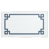 Grootte blauwe Griekse hoofdgrens Kussensloop (Voorkant-Links)