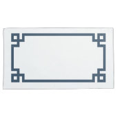 Grootte blauwe Griekse hoofdgrens Kussensloop (Voorkant-Rechts)