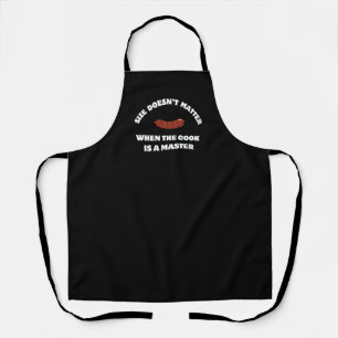Grootte doet er niet toe Funny Kitchen Schort