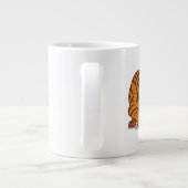 Grootte doet er niet toe - Grappig Tijger- en Muis Grote Koffiekop (Achterkant)