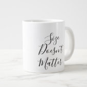 Grootte doet er niet toe - Grappig Tijger- en Muis Grote Koffiekop (Voorkant rechts)