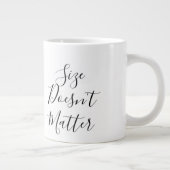 Grootte doet er niet toe - Grappig Tijger- en Muis Grote Koffiekop (Rechts)