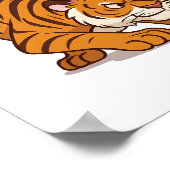 Grootte doet er niet toe - Grappig Tijger- en Muis Poster (Hoek)