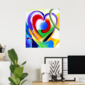 Grootte groot hart poster (Thuiskantoor)