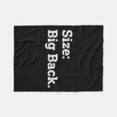 Grootte Grote Rug Grappig Sarcasme Sticker Fleece Deken (Voorkant (Horizontaal))