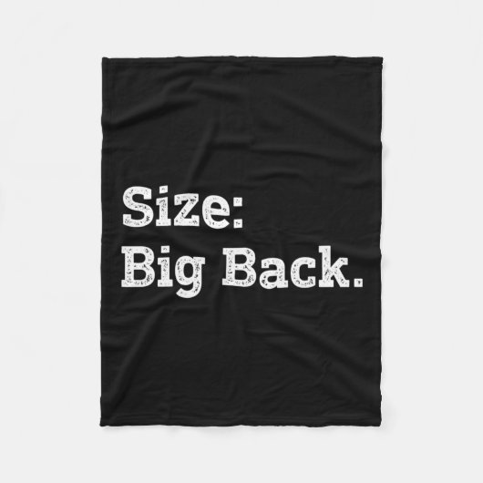 Grootte Grote Rug Grappig Sarcasme Sticker Fleece Deken (Voorkant)