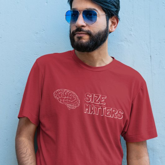 Grootte is belangrijk Academische Innuendo T-shirt