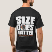 Grootte is belangrijk t-shirt (Achterkant)