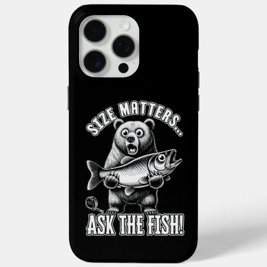 Grootte is belangrijk, vraag de vis Case-Mate iPhone case (Achterkant)