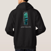 Grootte is donker 136 hoodie (Achterkant)