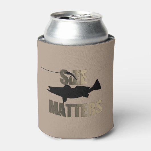 Grootte is schamel voor de visserij-forel blikjeskoeler (Blikje Voorkant)