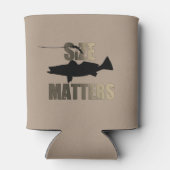 Grootte is schamel voor de visserij-forel blikjeskoeler (Achterkant)