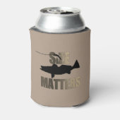 Grootte is schamel voor de visserij-forel blikjeskoeler (Blikje Achterkant)