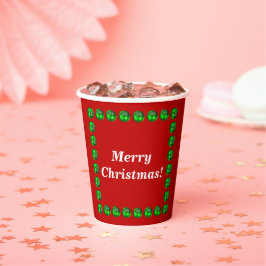 Grootte kerstpapier: 8 oz papieren bekertje met de bekers