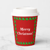 Grootte kerstpapier: 8 oz papieren bekertje met de papieren bekers (Achterkant)