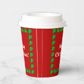 Grootte kerstpapier: 8 oz papieren bekertje met de papieren bekers (Rechts)