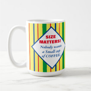 Grootte komt overeen met kleurrijke strepen koffiemok