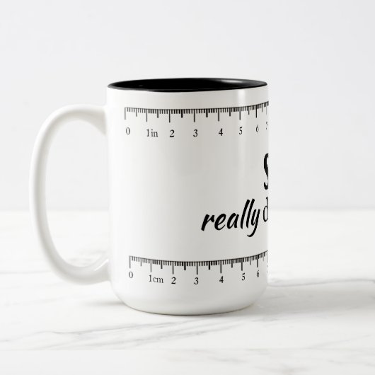 Grootte maakt echt Mok belangrijk (Links)