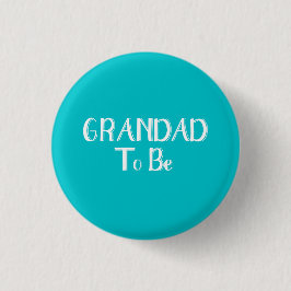 Grootte om te zijn - Pin Badge - Blauwgroen achter Ronde Button 3,2 Cm