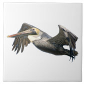 Grootte Pelican in Flight Tile (2) Tegeltje (Voorkant)