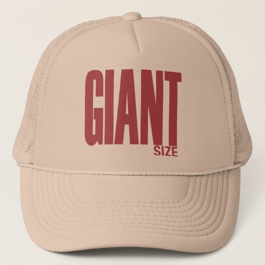 Grootte reuzengrootte trucker pet (Voorkant)