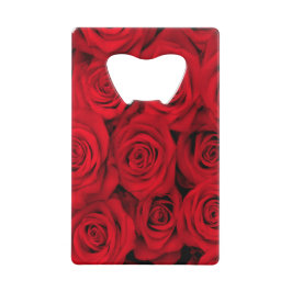 Grootte rode rozen flesopening kredietverlening Ka Creditkaart Flessenopener