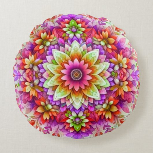 Grootte Rond Sierkussen (16") Zazzle kussens nu c (Voorkant)