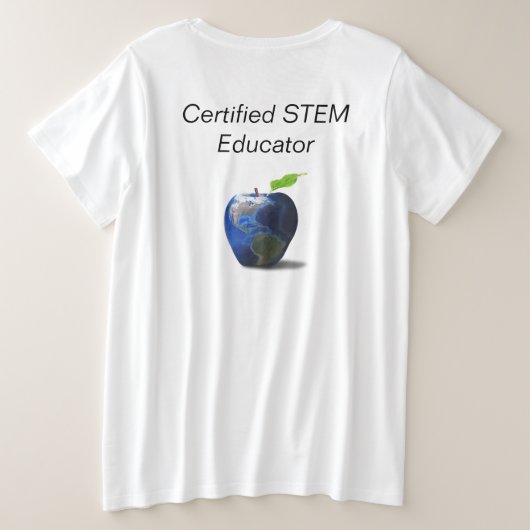 Grootte T-Shirt Plus voor vrouwen (Design achterkant)