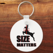 Grootte telt. Deer Hunting Sleutelhanger (Voorkant)