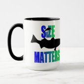 Grootte telt Funny Vist grote Mok (Links)