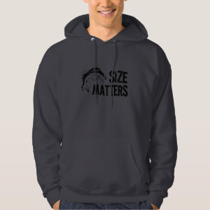 Grootte telt. Grappig Gevist design Hoodie