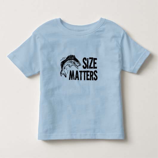 Grootte telt. Grappig Gevist design Kinder Shirts (Voorkant)