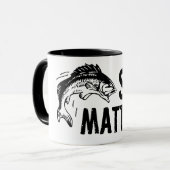 Grootte telt. Grappig Gevist design Mok (Voorkant links)