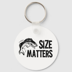 Grootte telt. Grappig Gevist design Sleutelhanger